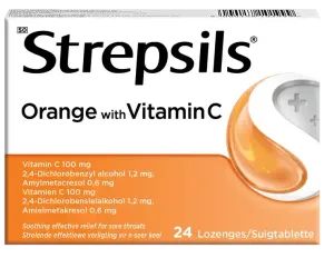 Strepsils Orange with Vitamin C